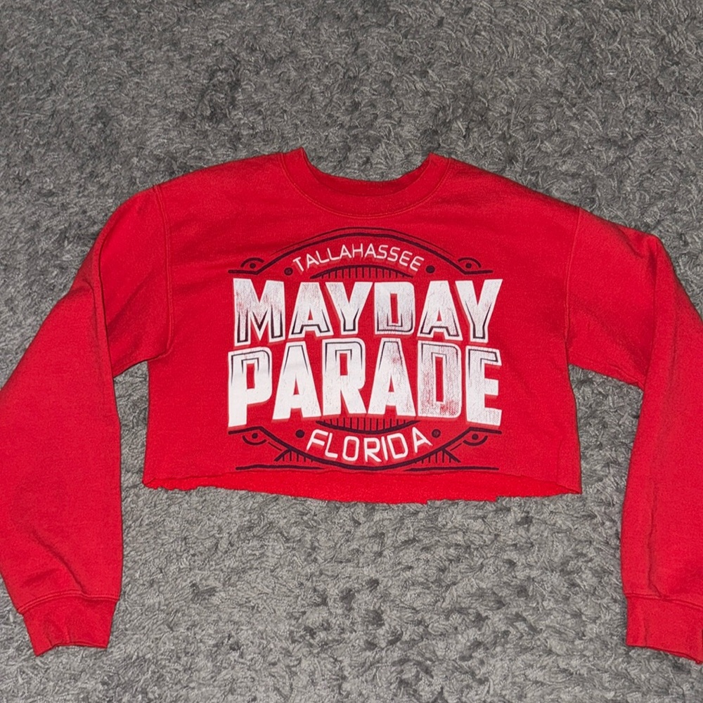Vintage Red Mayday Parade Crewneck